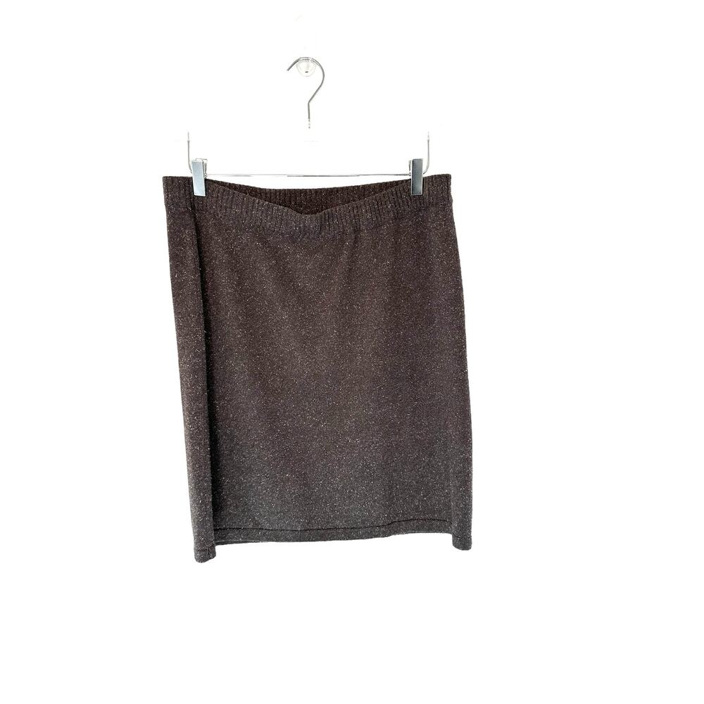 J.Jill Gray Speckled Pull On‎ Stretch Business A-Line Pencil Skirt Size Medium